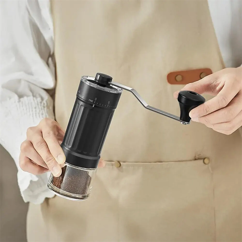 IPRee Manual Coffee Grinders Hand-Cranked Coffee Machine Ceramic Core Coffee Bean Mill Portable Espresso Grinder Suitable Home Travel — view 3