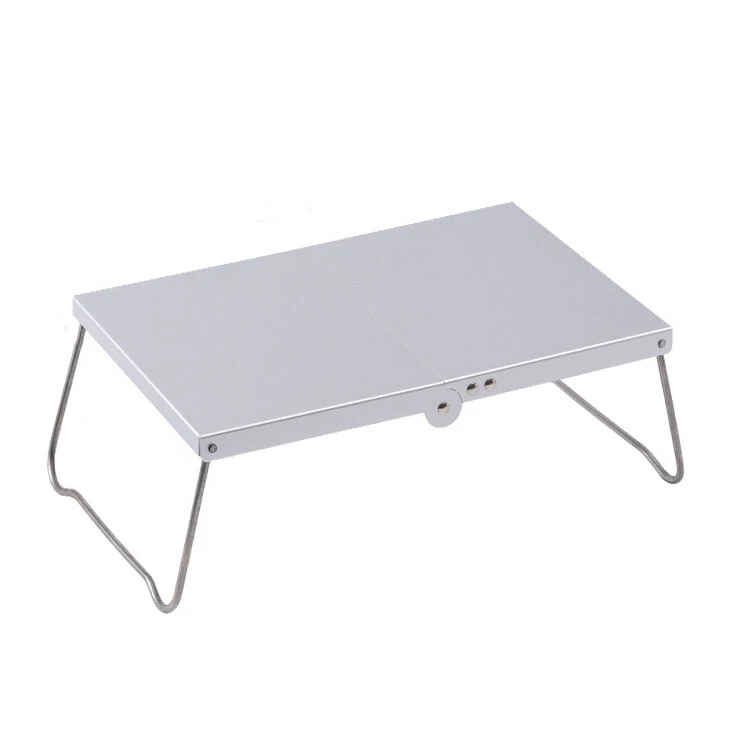 IPRee Mini Folding Table Aluminum Alloy Desktop 32 x 21 x 12 cm Portable Lightweight Camping Table Outdoor Foldable Desk — view 2