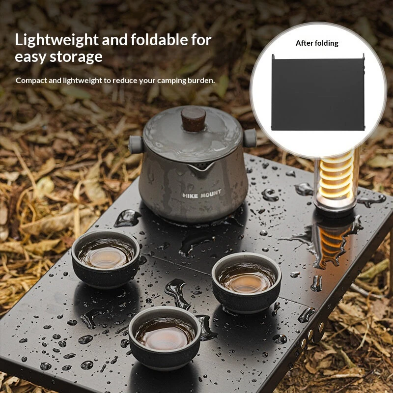 IPRee Mini Folding Table Aluminum Alloy Desktop 32 x 21 x 12 cm Portable Lightweight Camping Table Outdoor Foldable Desk — view 4
