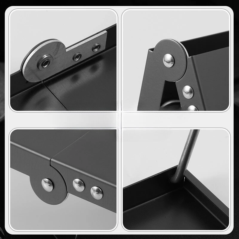 IPRee Mini Folding Table Aluminum Alloy Desktop 32 x 21 x 12 cm Portable Lightweight Camping Table Outdoor Foldable Desk — view 5