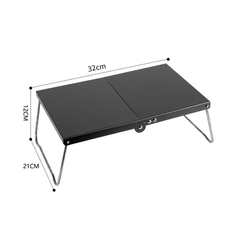 IPRee Mini Folding Table Aluminum Alloy Desktop 32 x 21 x 12 cm Portable Lightweight Camping Table Outdoor Foldable Desk — view 6