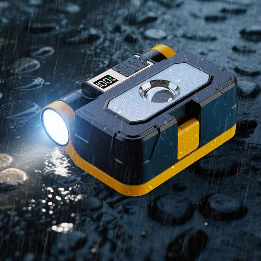 IPRee Multifunctional Folding LED Solar Flashlight Dual Light Source Outdoor Camping Torch Built-in 18 Hardware Tools USB Rechargeable Outdoor Waterproof Emergency Lantern — view 10