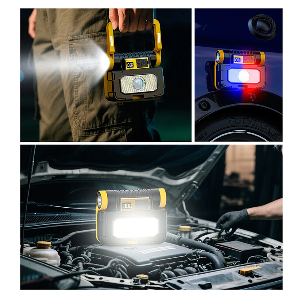 IPRee Multifunctional Folding LED Solar Flashlight Dual Light Source Outdoor Camping Torch Built-in 18 Hardware Tools USB Rechargeable Outdoor Waterproof Emergency Lantern — view 7