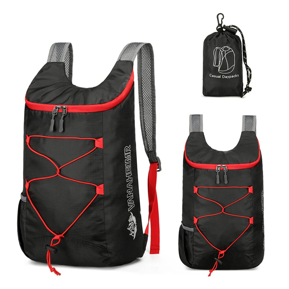 IPRee Multifunctional Outdoor Folding Backpack High Density Lightweight Waterproof Nylon Fabric Sports Bag for Camping Hiking Travel — IPRee