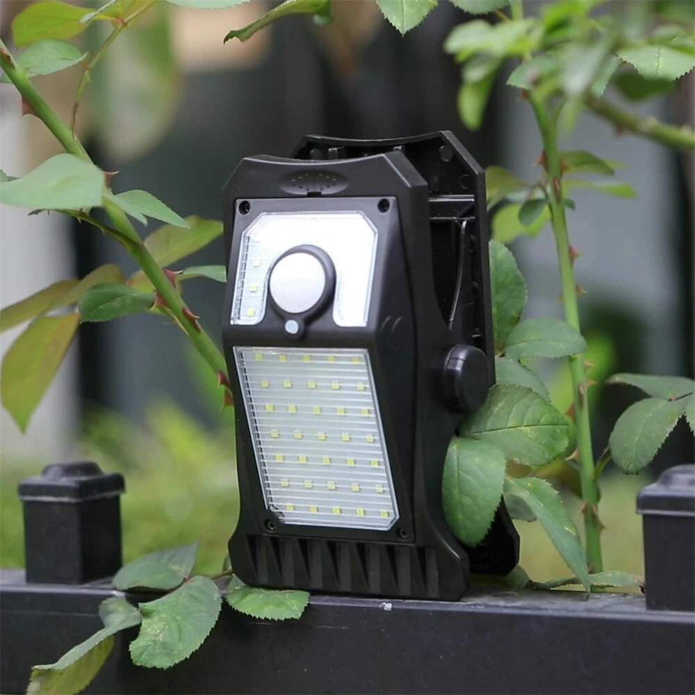 IPRee Multifunctional Solar Clip Light Outdoor Portable Waterproof Sensor Lamp Courtyard Garden Lamp Patio Home Camping Wall Lights — view 4