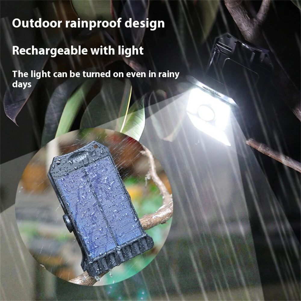 IPRee Multifunctional Solar Clip Light Outdoor Portable Waterproof Sensor Lamp Courtyard Garden Lamp Patio Home Camping Wall Lights — view 5