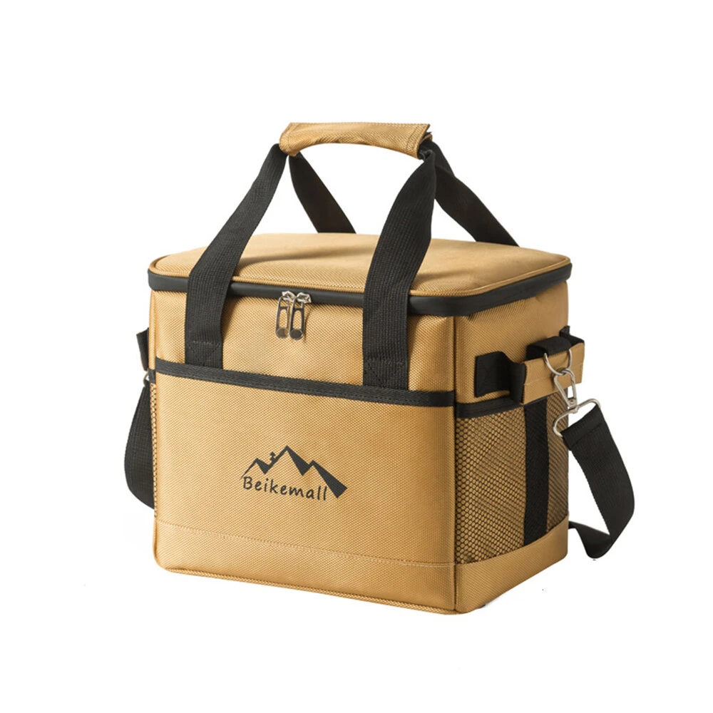 IPRee Outdoor Camping Large Capacity Picnic Aluminum Foil Insulated Box Handheld Cooler Fresh Box Crossbody Portable Picnic Lunch Bag — IPRee