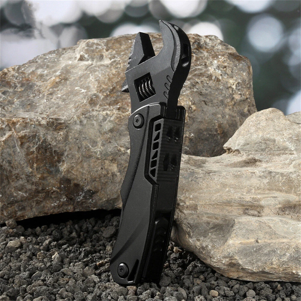 IPRee Outdoor Camping Multifunctional Wrench Pliers Multi-Purpose Adjustable Wrench Folding Saw EDC Wrench Combination Tool — view 10