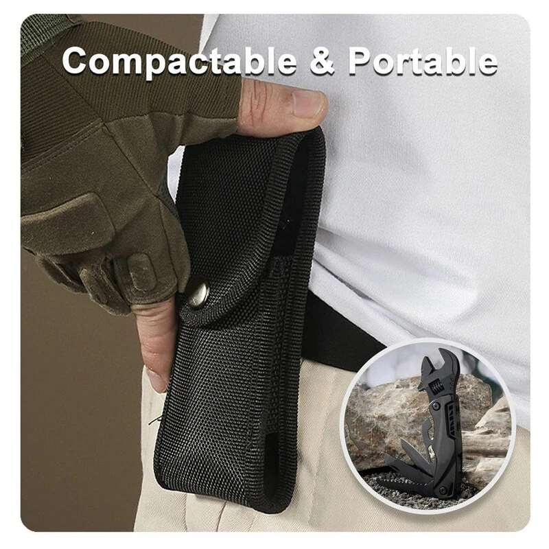 IPRee Outdoor Camping Multifunctional Wrench Pliers Multi-Purpose Adjustable Wrench Folding Saw EDC Wrench Combination Tool — view 4