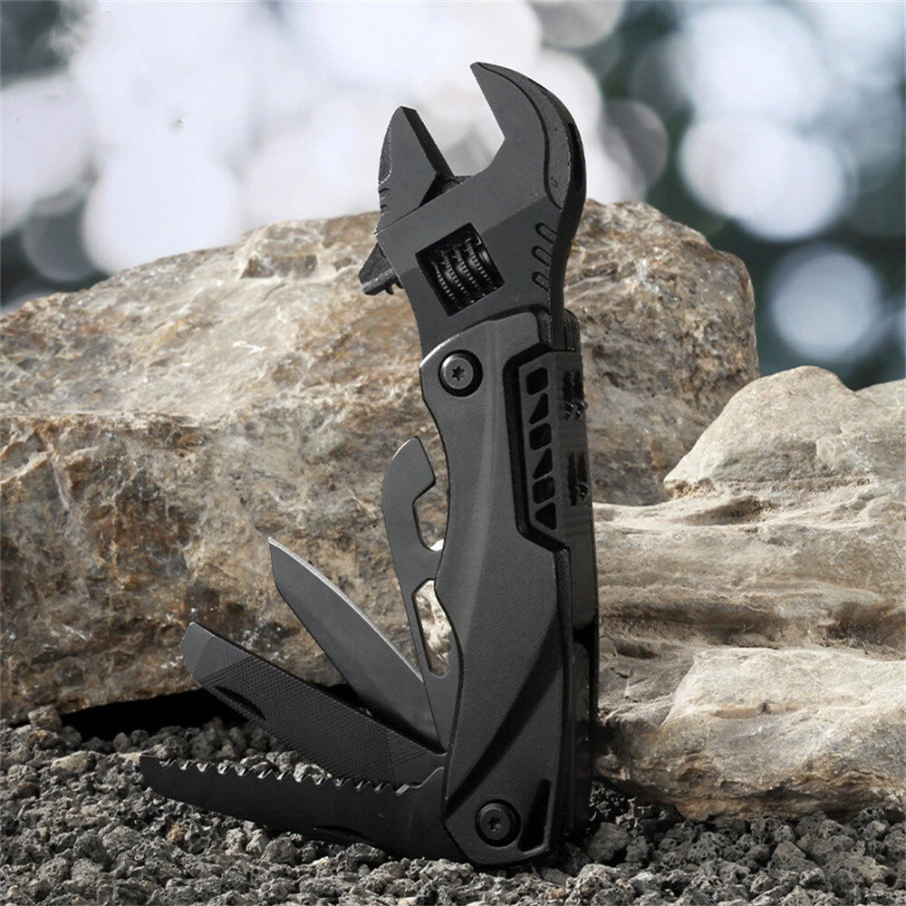 IPRee Outdoor Camping Multifunctional Wrench Pliers Multi-Purpose Adjustable Wrench Folding Saw EDC Wrench Combination Tool — view 8