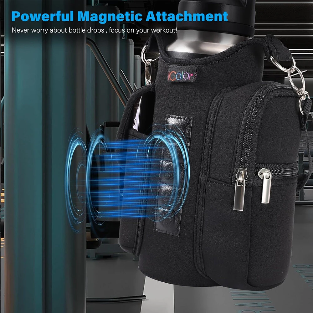 IPRee Outdoor Magnetic Sports Kettle Bag Insulated Bottle Storage Cover Anti-Collision Magnetic Car Cup Holder Sleeve — view 2