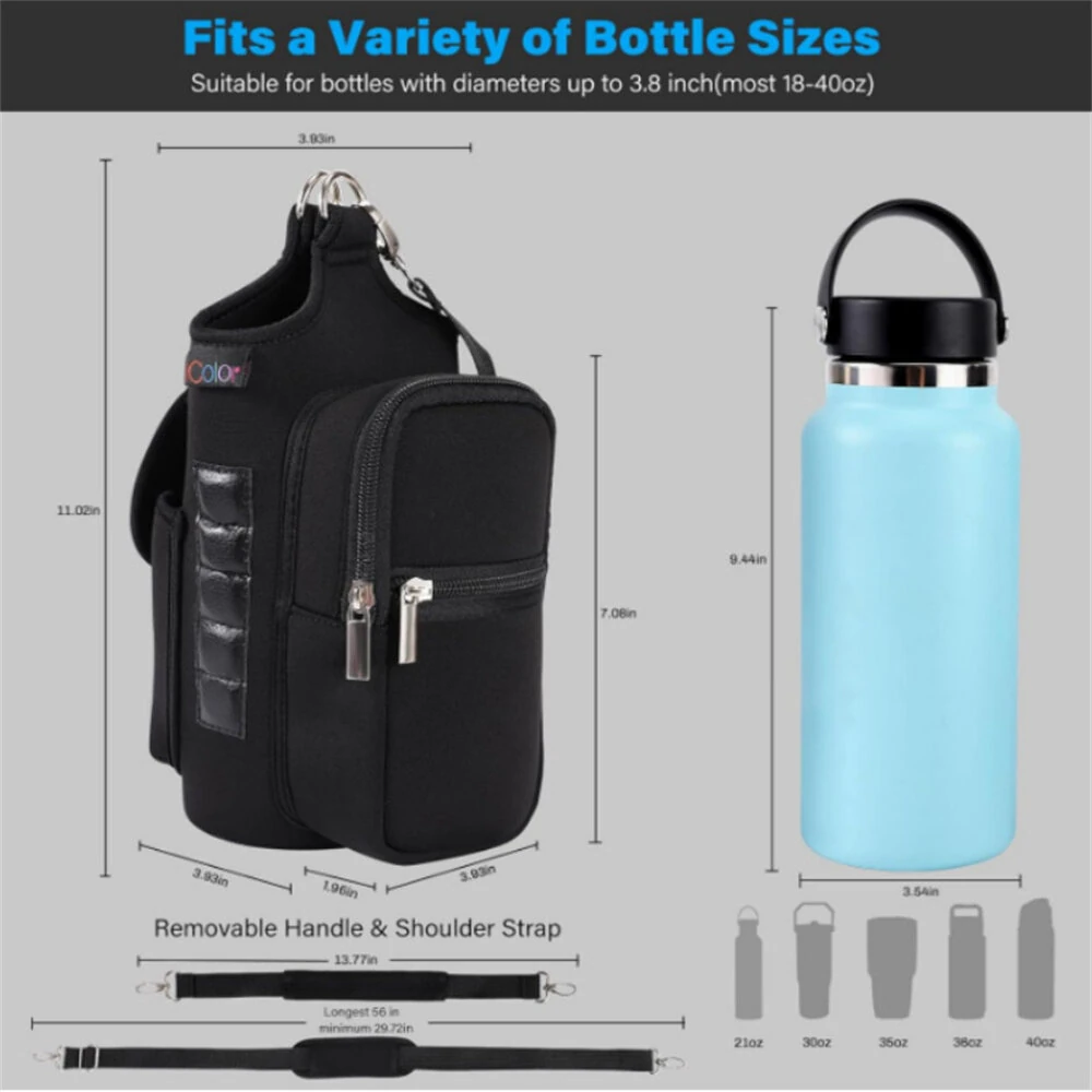 IPRee Outdoor Magnetic Sports Kettle Bag Insulated Bottle Storage Cover Anti-Collision Magnetic Car Cup Holder Sleeve — view 3