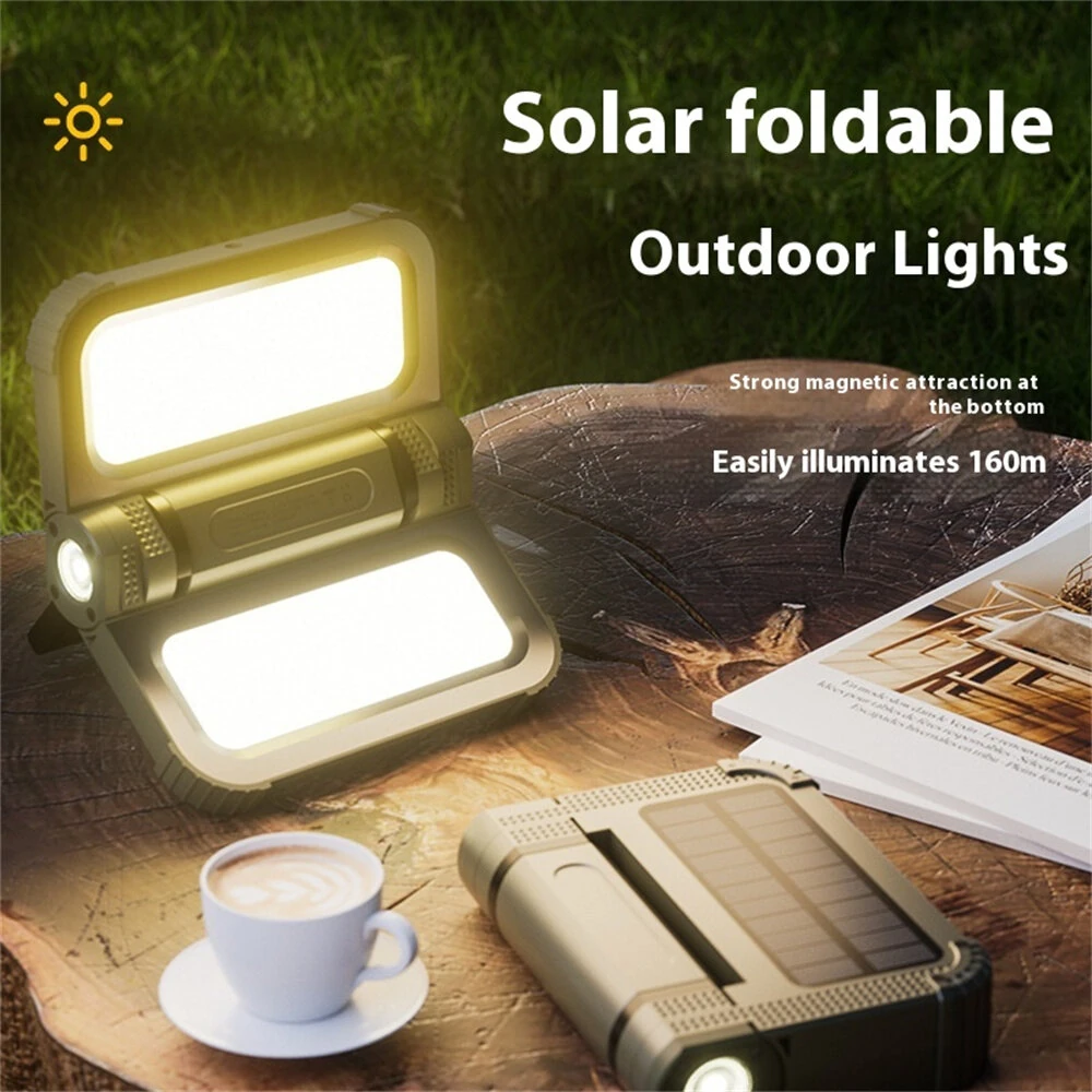IPRee Outdoor Solar Charging 2000LM Emergency Light Long 5000mAh Battery Life, USB Charging Portable And Long-Lasting Illumination For Outdoor Folding Camping Tent Lights — view 4