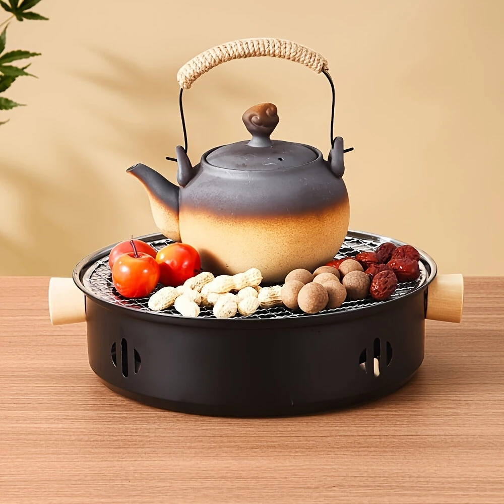 IPRee Portable BBQ Charcoal Grill Stainless Steel Mini Outdoor Camping With Wire Mesh Grill Barbecue Stove — view 3