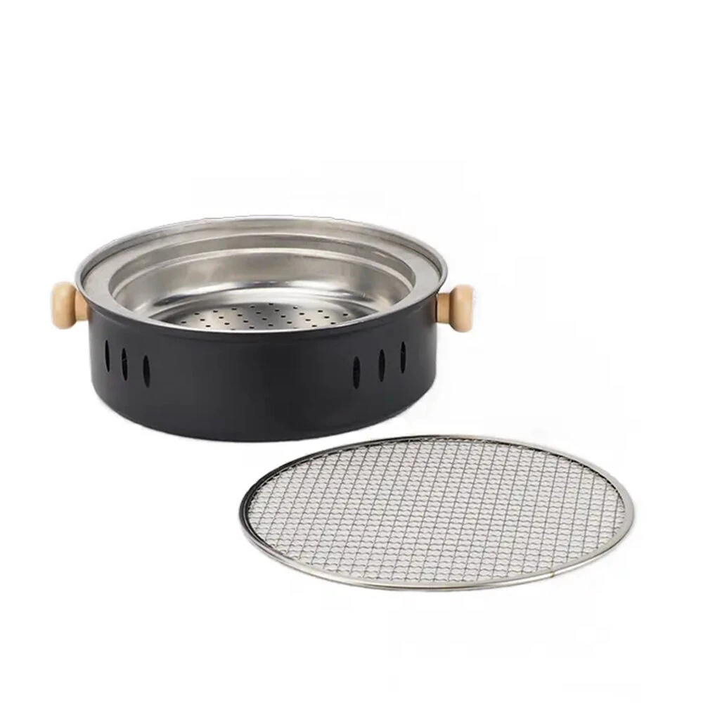 IPRee Portable BBQ Charcoal Grill Stainless Steel Mini Outdoor Camping With Wire Mesh Grill Barbecue Stove — view 5