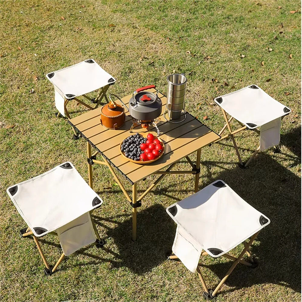 IPRee Portable Camping Folding Chair Outdoor Foldable Camping Stool Fishing Chair Oxford Light Cloth Folding Beach Chair Picnic Seat — view 2