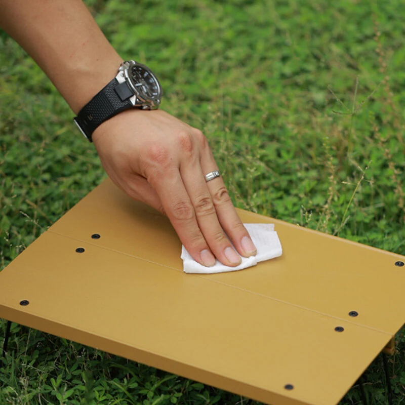 IPRee Portable Folding Camping Table Aluminum Alloy Compact Fast Open for Backpacking Picnic Outdoor Gear — view 3