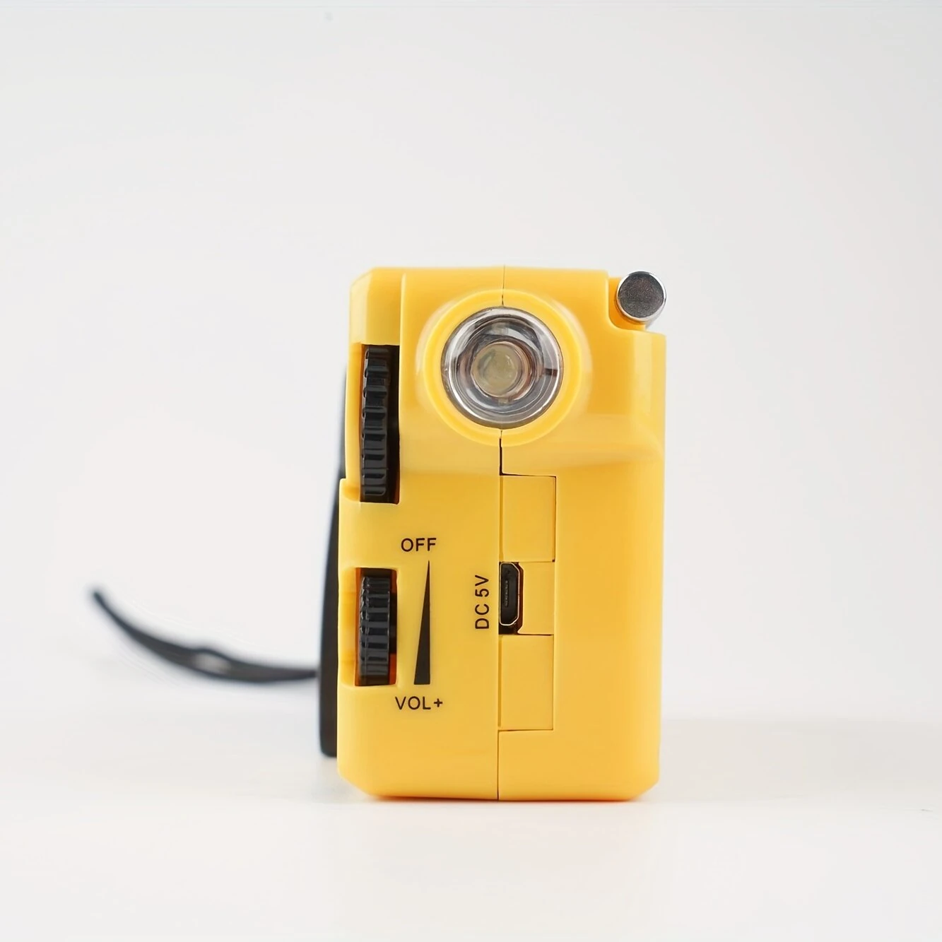 IPRee Portable Mini Hand-Crank Emergency Radio with AM/FM Weather Channels Built-in LED Flashlight Alarm — view 3