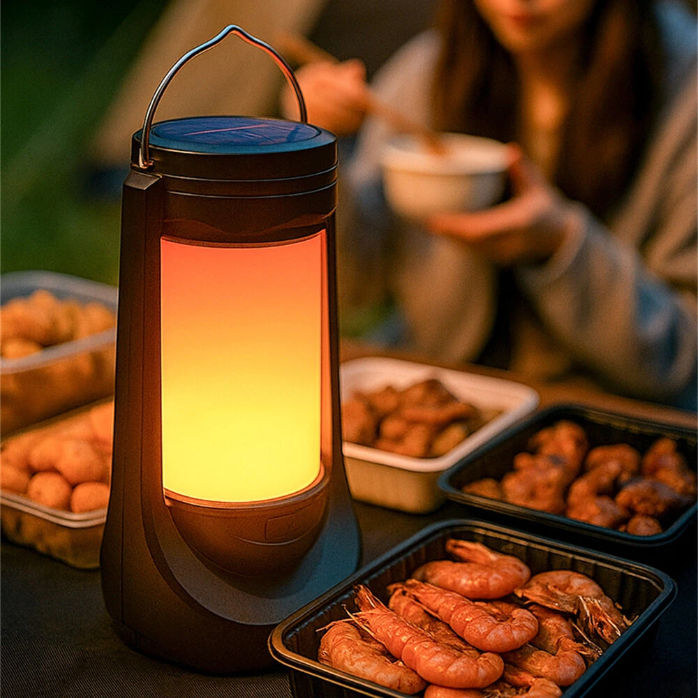 IPRee Solar Camp Light Charging Decoration Atmosphere Light LED Desk Lamp Outdoor Camping Bar Light Table Light Lantern Home Decor — view 7