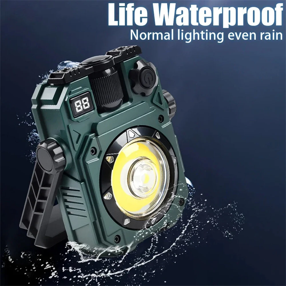 IPRee Solar Camping Lamp with Magnet & Adjustable Bracket 5 Modes Outdoor Waterproof Lantern for Tent, Hiking, Emergency Lighting — view 6