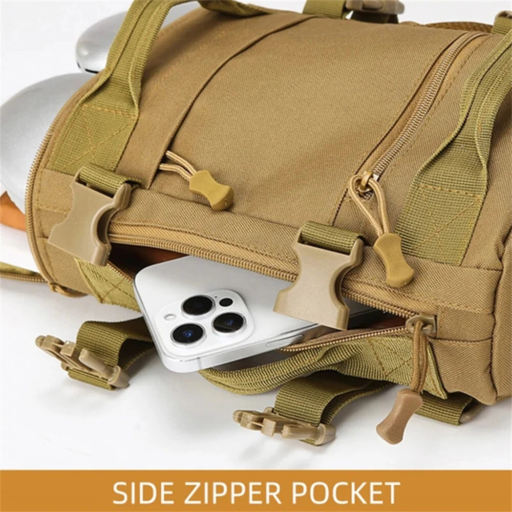 IPRee Tactical Camping Chest Bag Outdoor Hiking Trekking Fishing Cycling Pack Portable Travel Sports Luggage Rucksack Fanny Pack — view 4