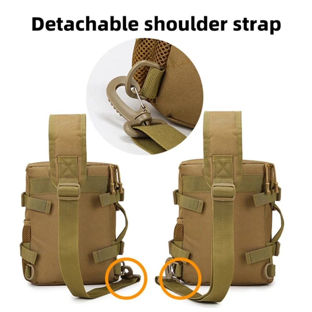 IPRee Tactical Camping Chest Bag Outdoor Hiking Trekking Fishing Cycling Pack Portable Travel Sports Luggage Rucksack Fanny Pack — view 5