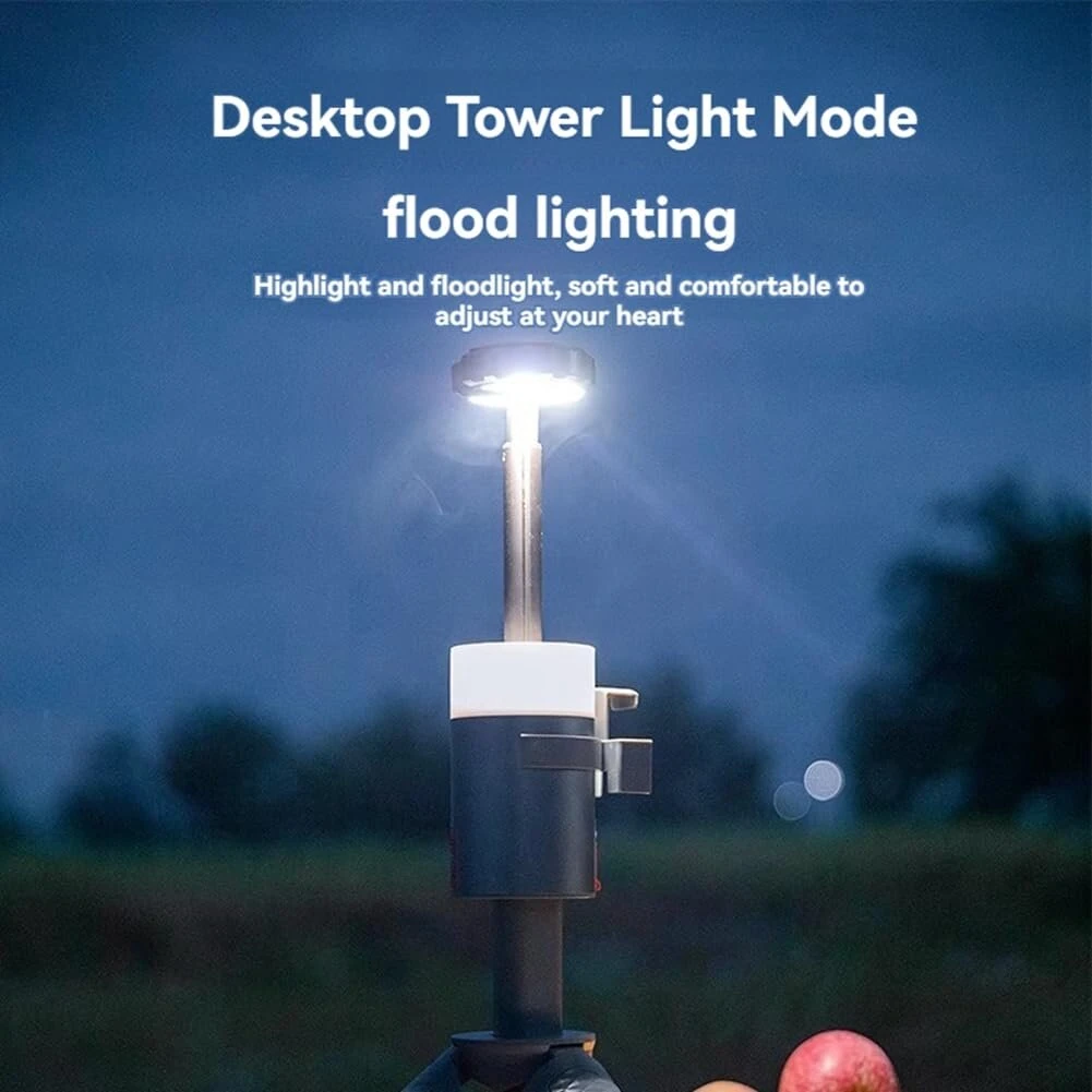 IPRee Telescopic Camping Lantern Rechargeable with 15 Color Temperatures 6000mAh Camping Essentials Portable Waterproof Lanterns for Power Outages, Emergency, Hiking — view 2