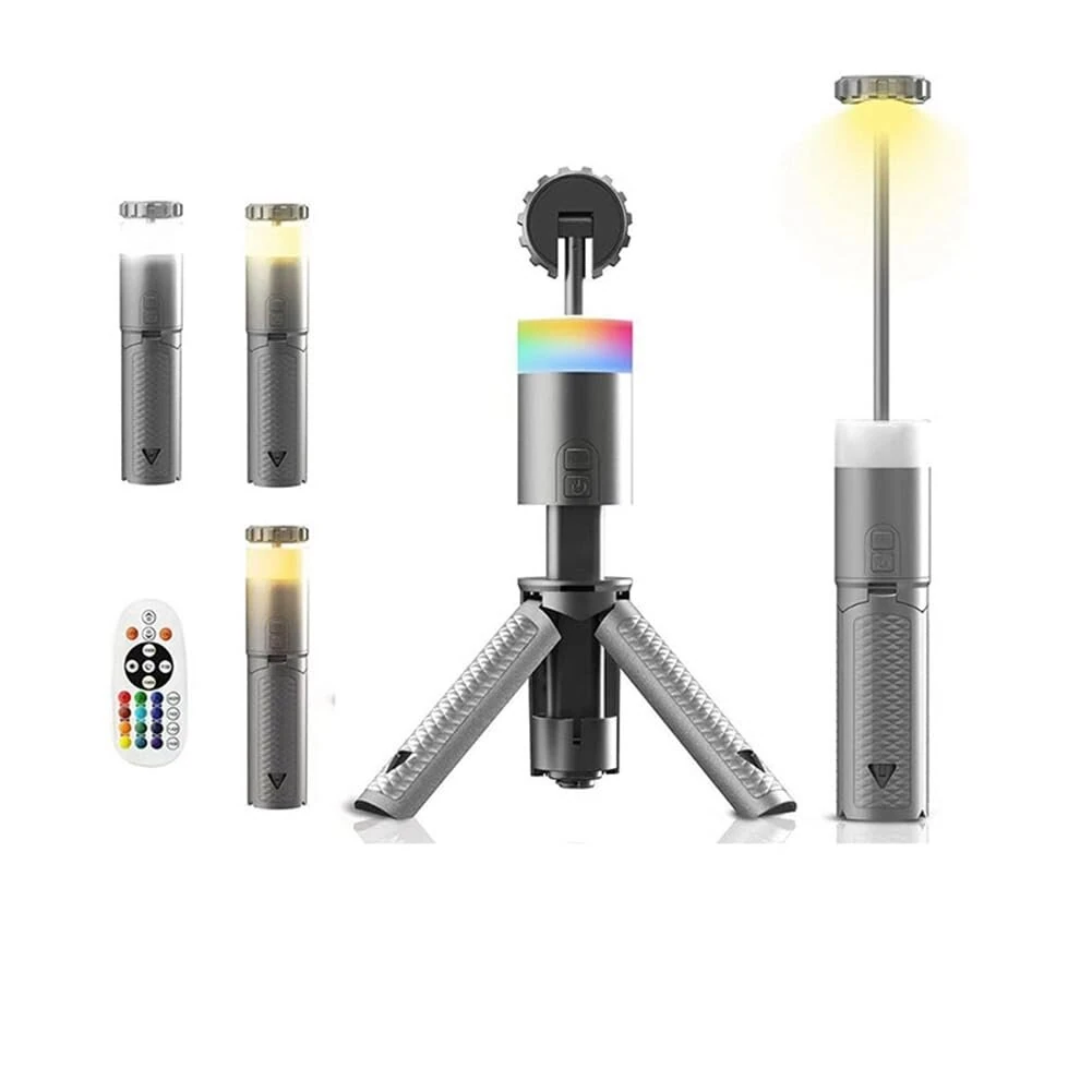 IPRee Telescopic Camping Lantern Rechargeable with 15 Color Temperatures 6000mAh Camping Essentials Portable Waterproof Lanterns for Power Outages, Emergency, Hiking — view 8