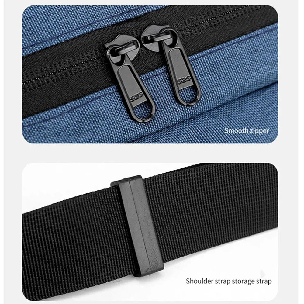 IPRee Unisex Chest Pack Casual Nylon High Quality Panelled Waist Packs Outdoor Travel Crossbody Bag Men Wasit Belt Bags — view 4