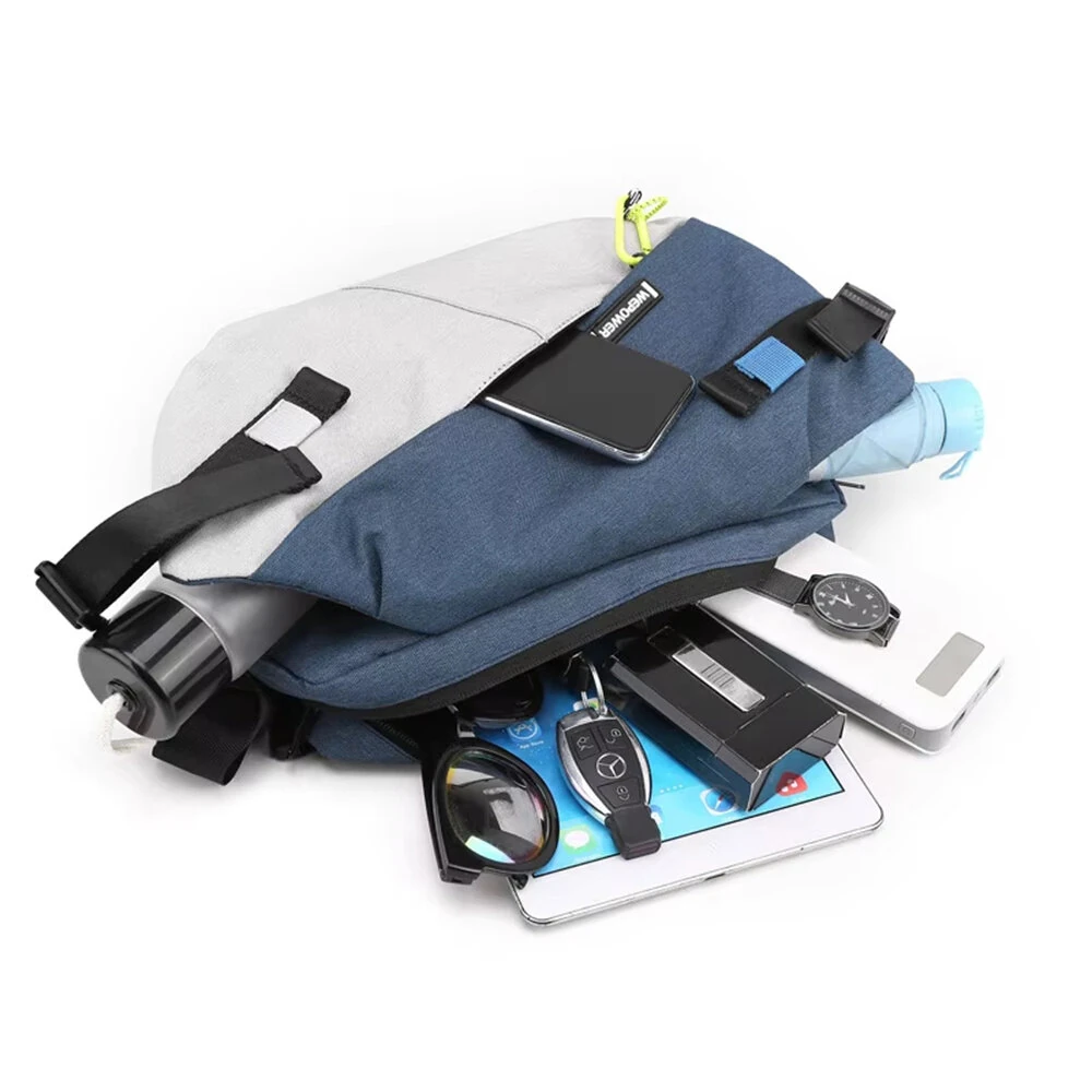 IPRee Unisex Chest Pack Casual Nylon High Quality Panelled Waist Packs Outdoor Travel Crossbody Bag Men Wasit Belt Bags — view 7