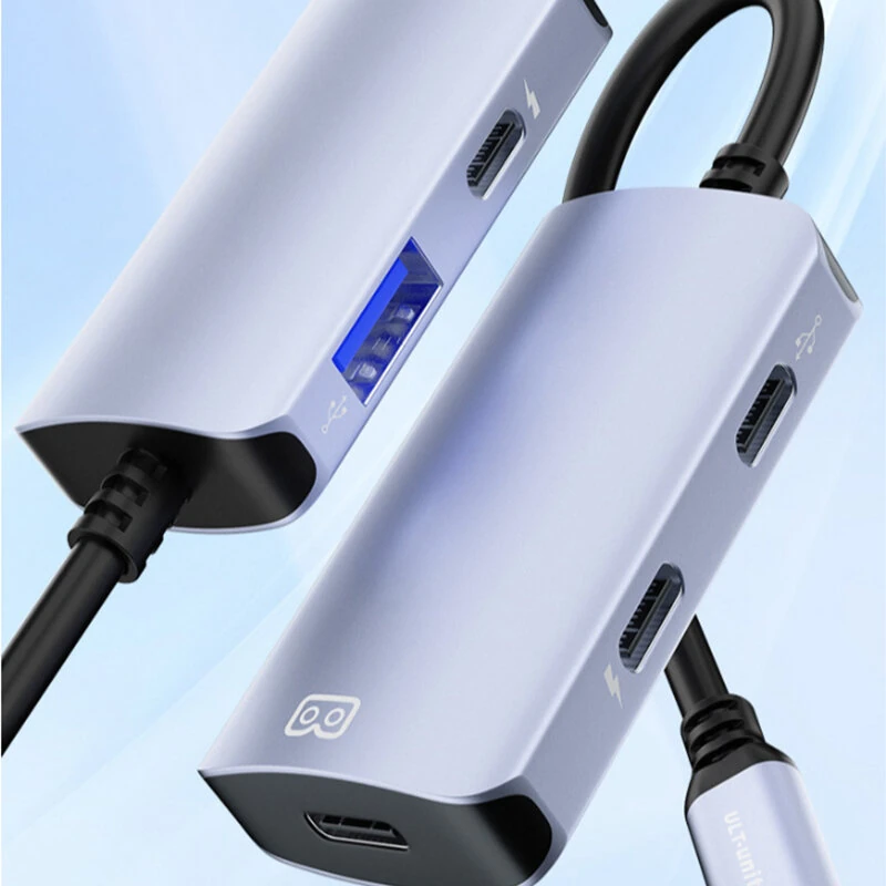 J-CUH905 AR Glasses Charger Converter 5-in-1 Type-C Multifunction Extension Dock with USB / PD65W / USB-C Data / AR Screen Projection for VR Glasses Laptop Switch Steamdeck — view 5