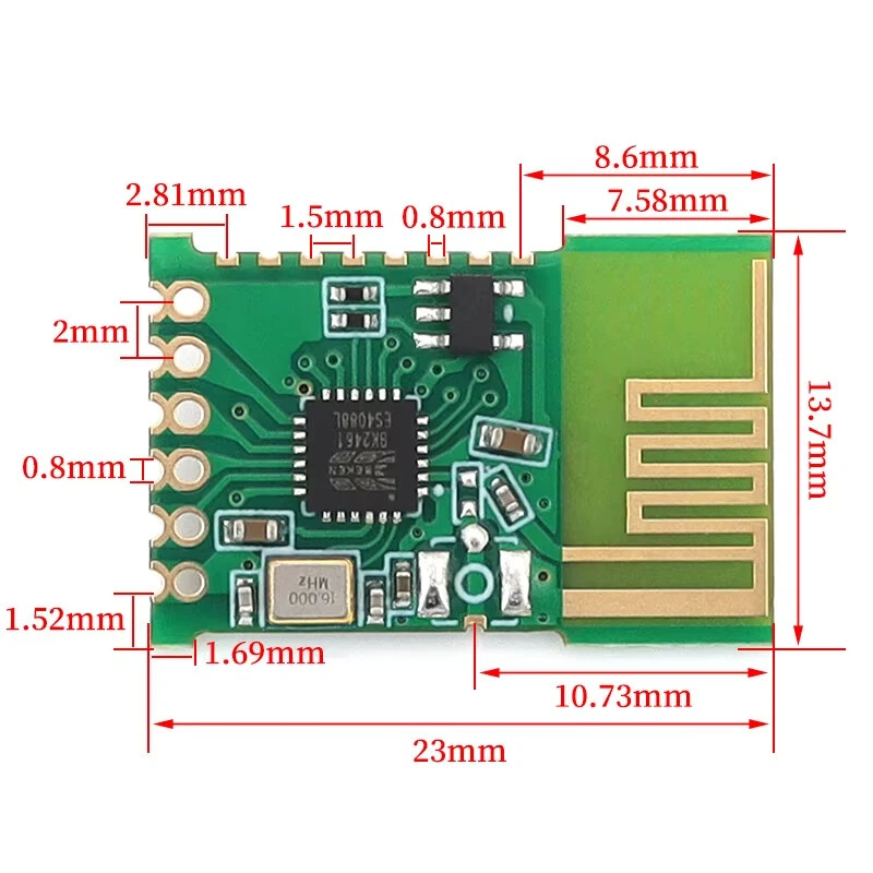 JDY-41 2.4G Wireless Serial Transparent Transceiver Module 160 Meters Line-Of-Sight TTL Serial Port ACK GPIO Control Learning Remote PCB Compatible With JDY-40 — view 3