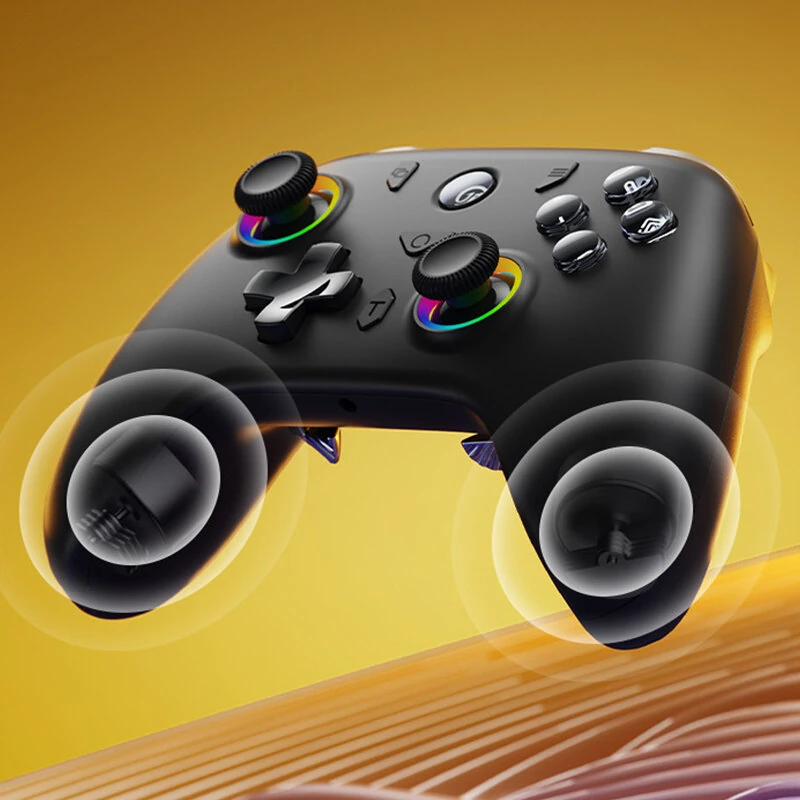 Jemdo Xuanwu Hall Effect Joystick Game Controller with Dual Hall Joysticks 1000Hz Polling Rate Wireless Pro Controller for Switch PC Steam Android No Drift Charging Dock — view 3