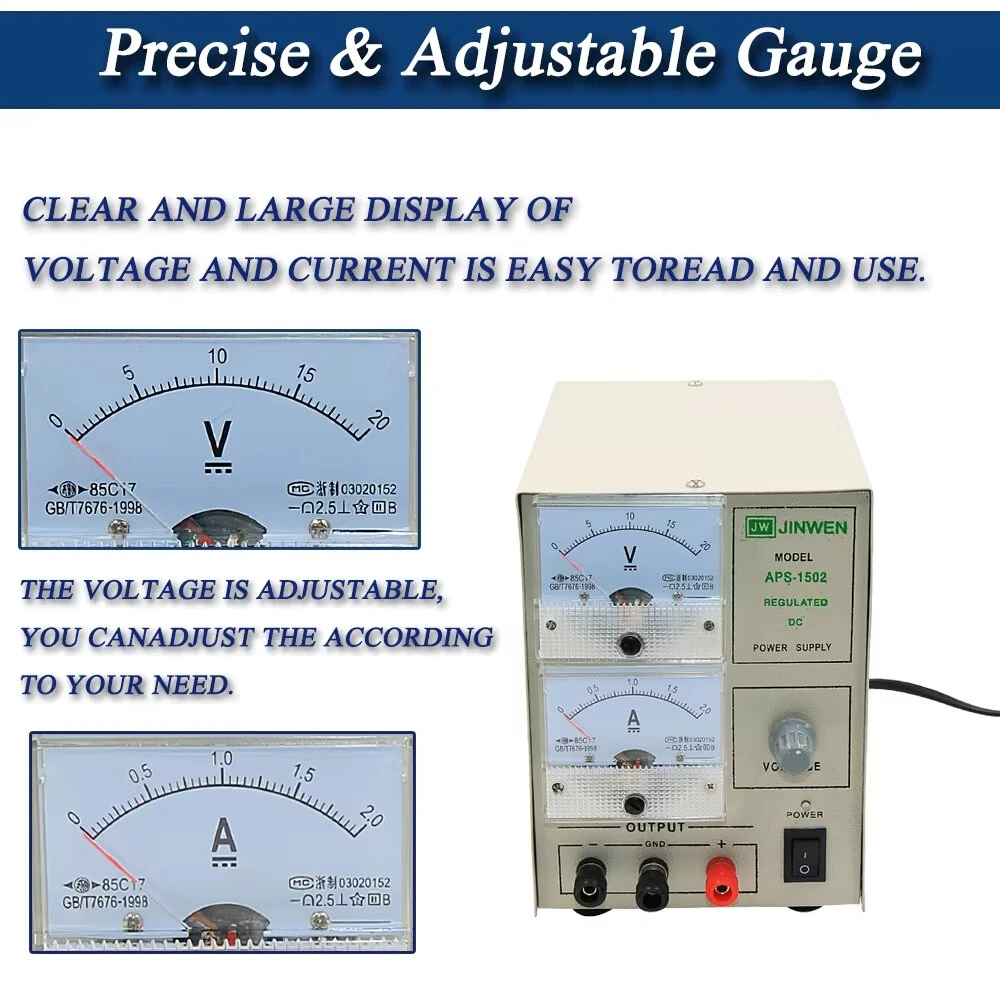 Jewelry Electroplating Machine 15V 30V 2A 5A  Gold Plating Silver Plating Kit 220V Professional Electroplating Equipment Titanium Mesh Electrolytic Cleaning Reliable Jewelry Plating — view 3