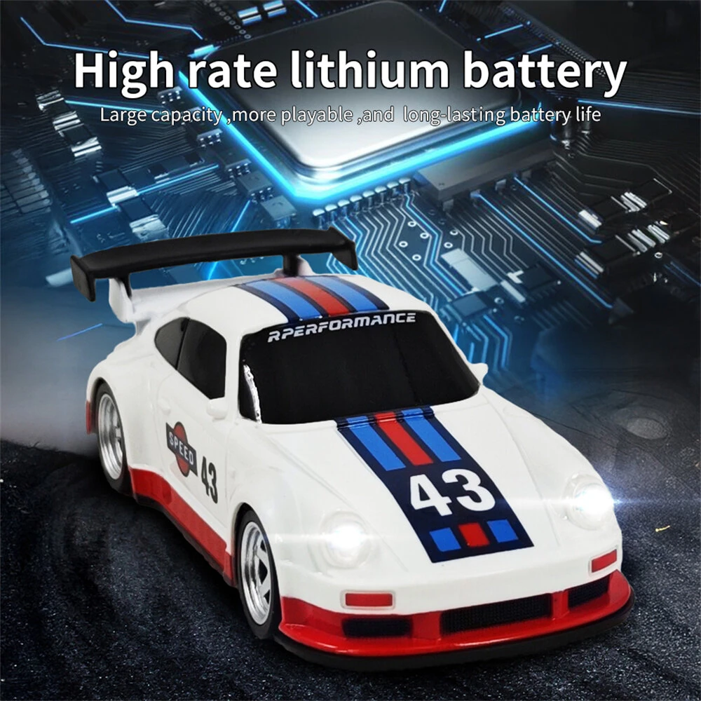 JIABAILE 4301/02/03/04 4305/06/07/08/09 RTR 1/43 2.4G 4WD Drift RC Car Optional Gyro Mini Race LED Light Radio Control High-Speed Motor On-Road Racing Vehicle Model Boys Gifts Outdoor Toys — view 7