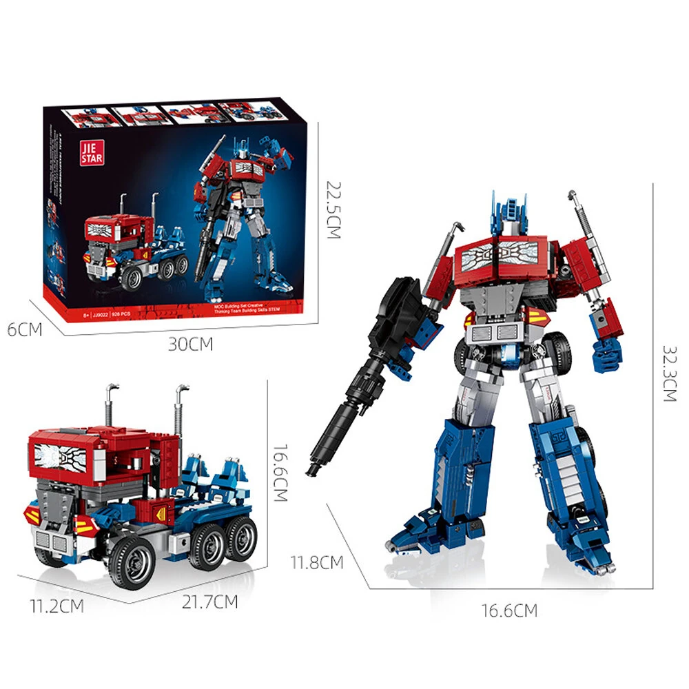 JIESTAR JJ9022 2in1 Transformer Robot Mecha Series Building Blocks Commander Truck Deformation Action Robot Puzzle Toys For Adult Gifts — JIE-STAR
