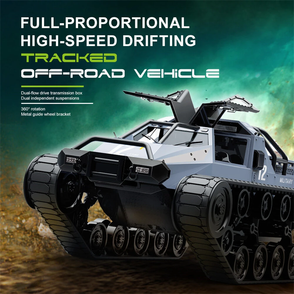 JJRC C8812 MAX RTR 2.4G RC Car Tank High Speed Drift Track Off-Road Truck Full Proportional LED Light 360° Rotate Vehicles Models Toys — view 10