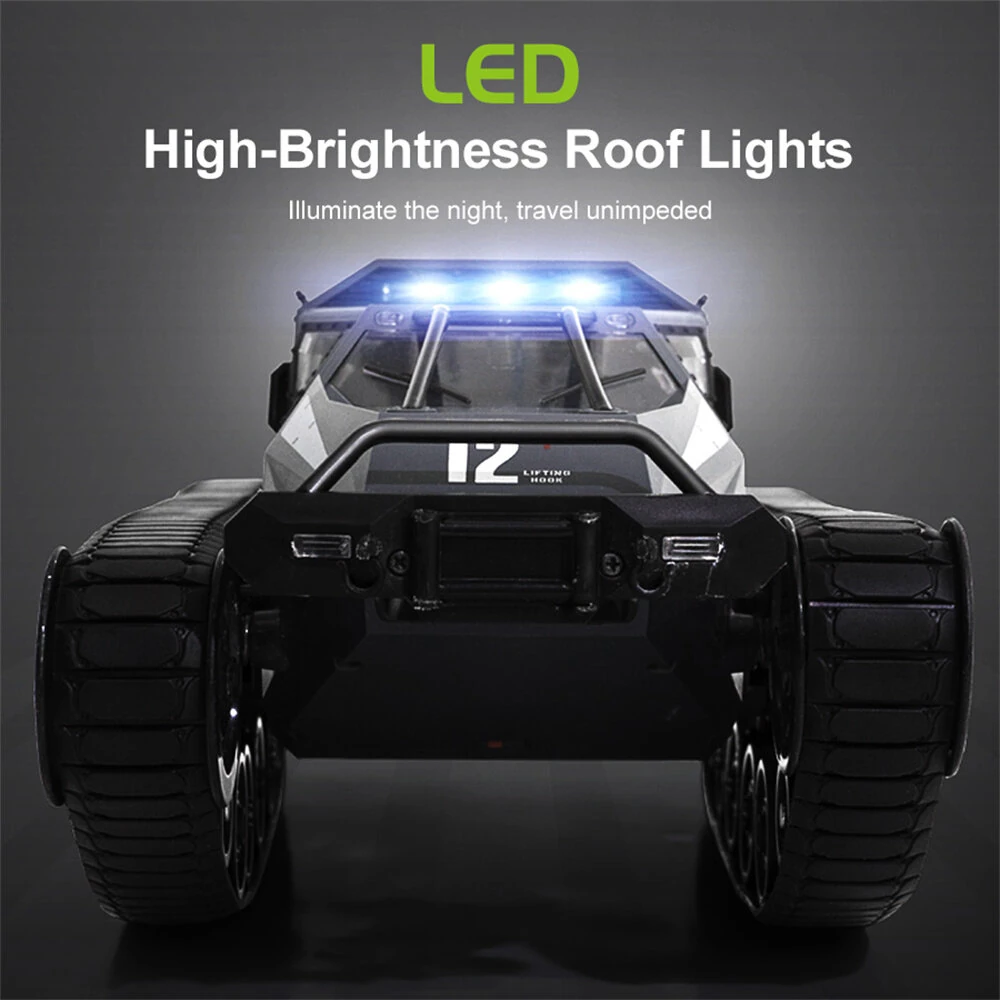 JJRC C8812 MAX RTR 2.4G RC Car Tank High Speed Drift Track Off-Road Truck Full Proportional LED Light 360° Rotate Vehicles Models Toys — view 8