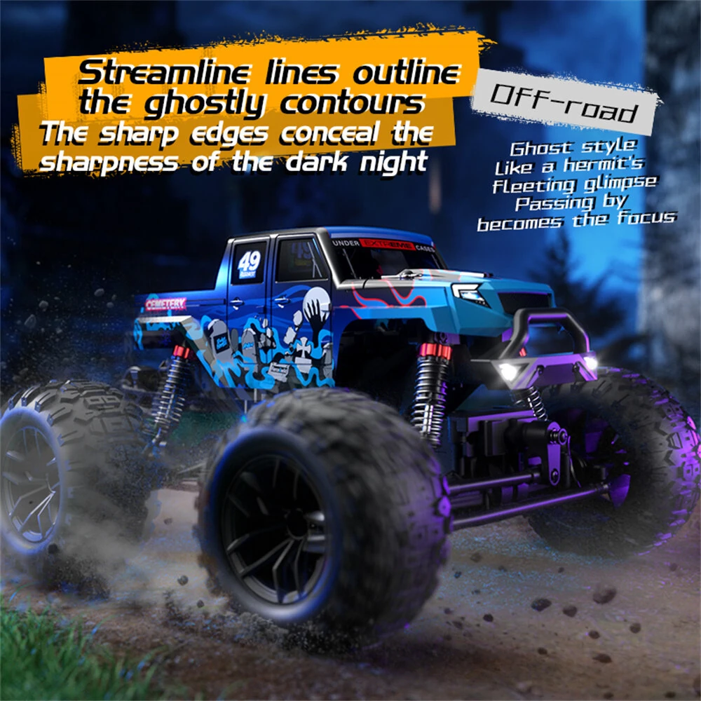 JJRC C8830 RTR 1/18 2.4G 4WD RC Car Off-Road Climbing Truck Full Proportional Control LED Light All Terrain Large Foot Dual Motors High Speed Vehicles Models Toys — view 10