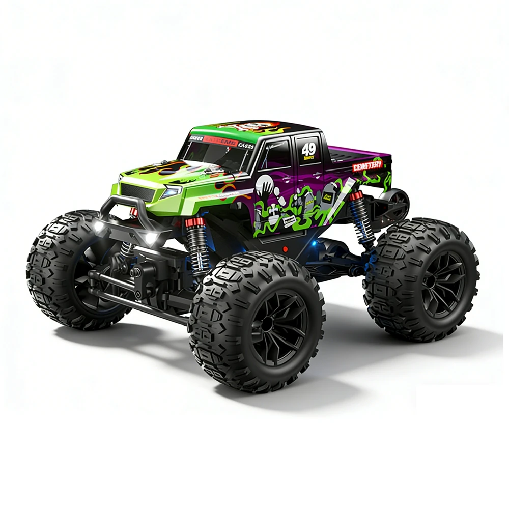 JJRC C8830 RTR 1/18 2.4G 4WD RC Car Off-Road Climbing Truck Full Proportional Control LED Light All Terrain Large Foot Dual Motors High Speed Vehicles Models Toys — view 2