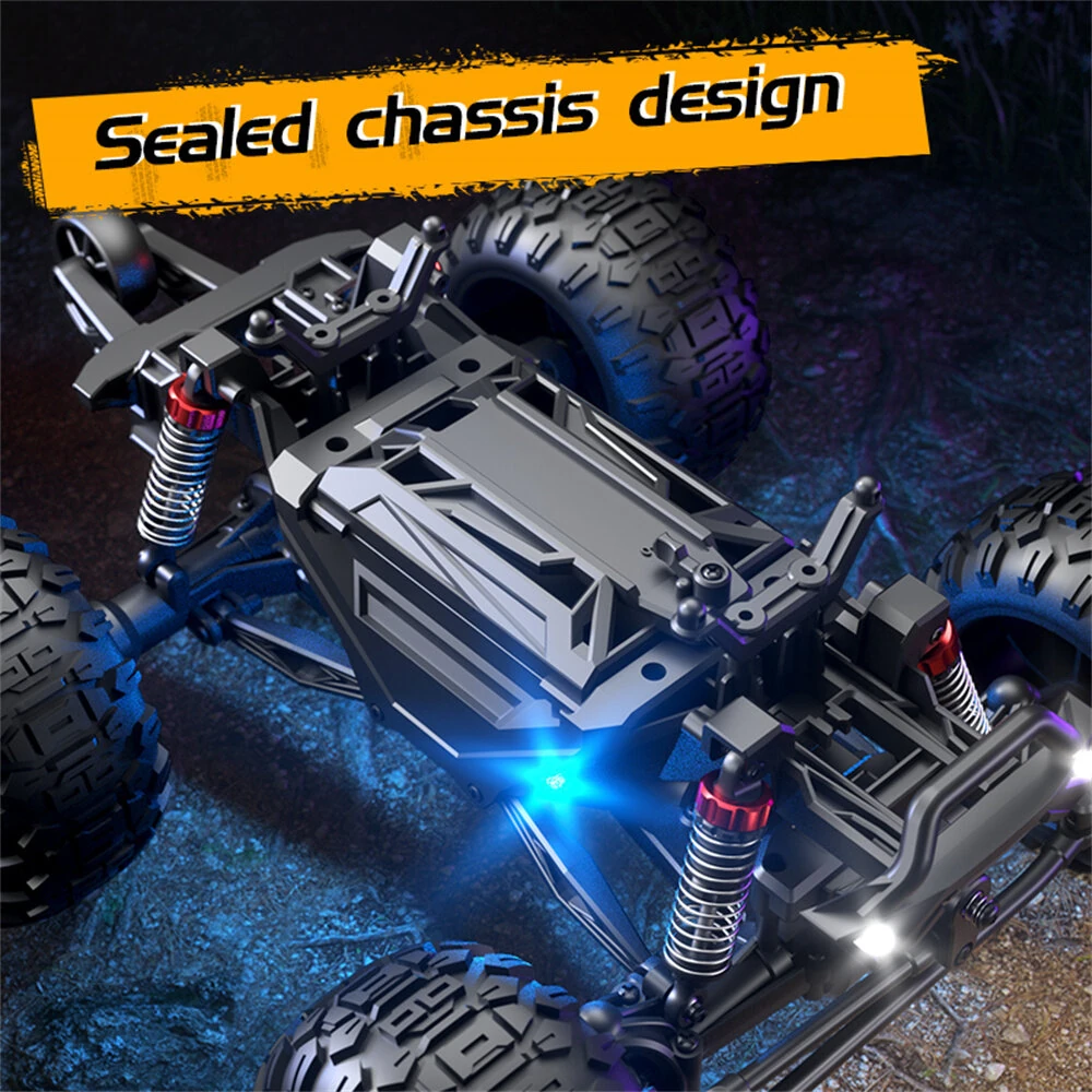 JJRC C8830 RTR 1/18 2.4G 4WD RC Car Off-Road Climbing Truck Full Proportional Control LED Light All Terrain Large Foot Dual Motors High Speed Vehicles Models Toys — view 3