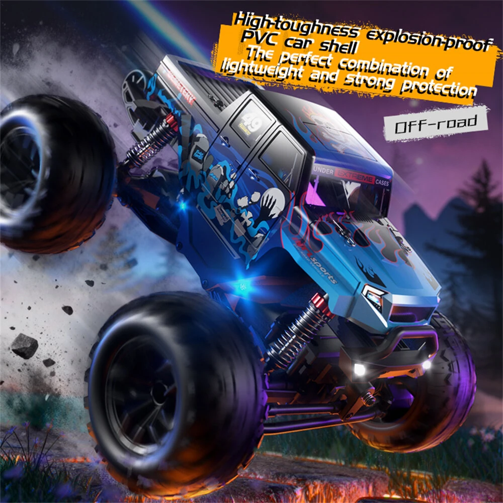 JJRC C8830 RTR 1/18 2.4G 4WD RC Car Off-Road Climbing Truck Full Proportional Control LED Light All Terrain Large Foot Dual Motors High Speed Vehicles Models Toys — view 4