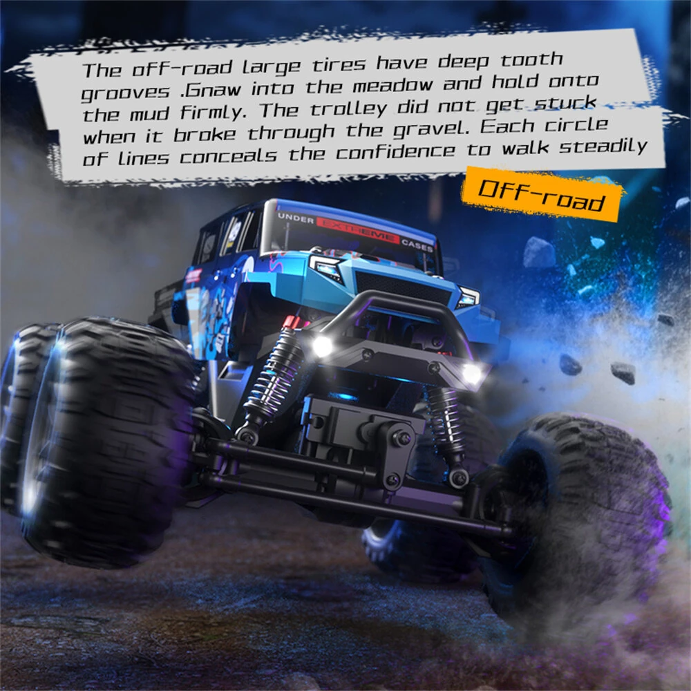 JJRC C8830 RTR 1/18 2.4G 4WD RC Car Off-Road Climbing Truck Full Proportional Control LED Light All Terrain Large Foot Dual Motors High Speed Vehicles Models Toys — view 6