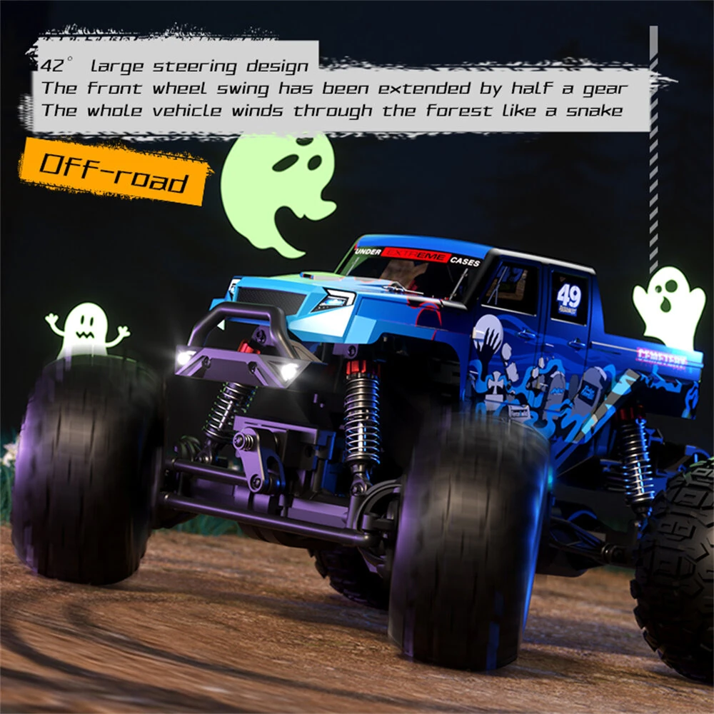 JJRC C8830 RTR 1/18 2.4G 4WD RC Car Off-Road Climbing Truck Full Proportional Control LED Light All Terrain Large Foot Dual Motors High Speed Vehicles Models Toys — view 8