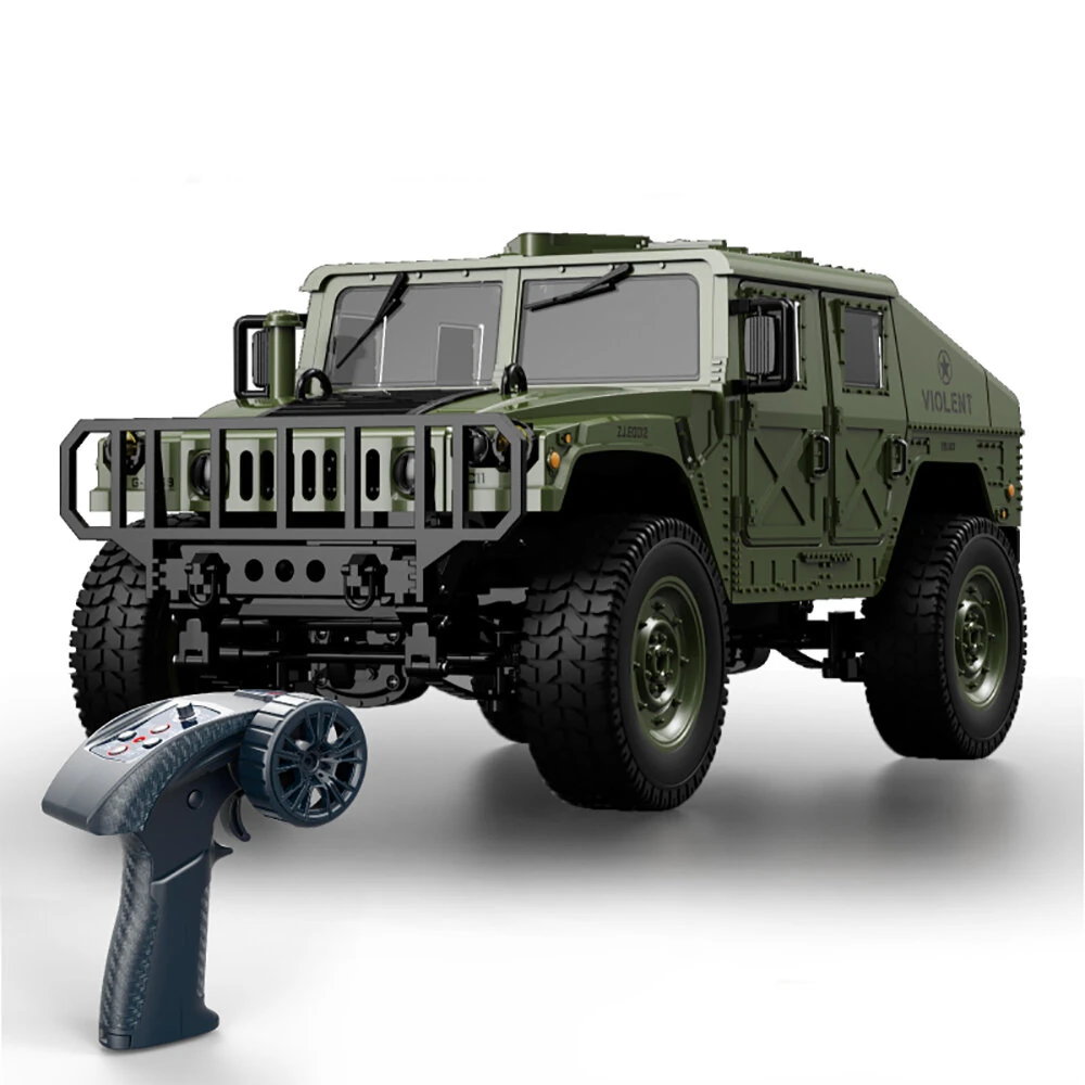 JJRC C8835 Hummer Military Simulation 1/14 2.4G 4WD RC Car Full Proportional Rock Crawler Pickup Off-Road Truck Vehicles Toys — view 3