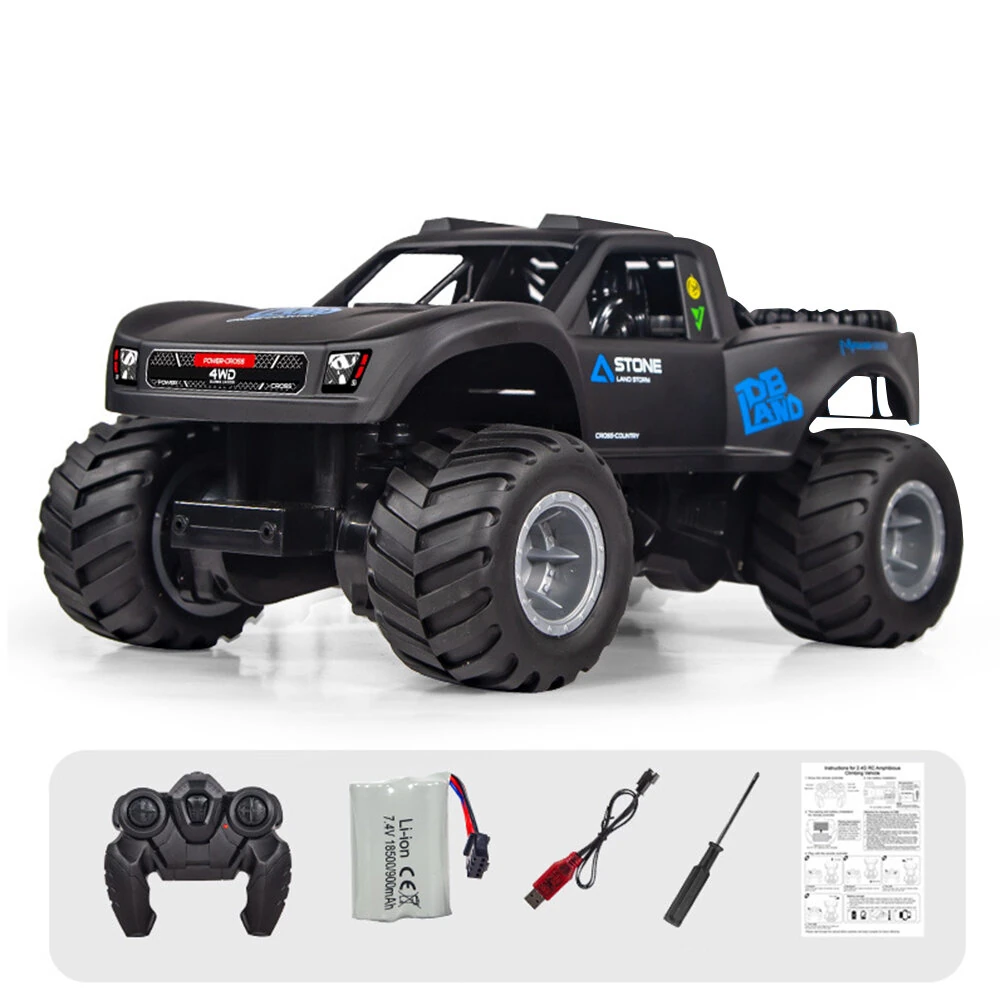 JJRC Q156 1/16 2.4G 4WD RC Car Amphibious Waterproof Off Road Climbing Truck Remote Control Drift Monster Vehicles Models High Speed Kids Toys — view 4