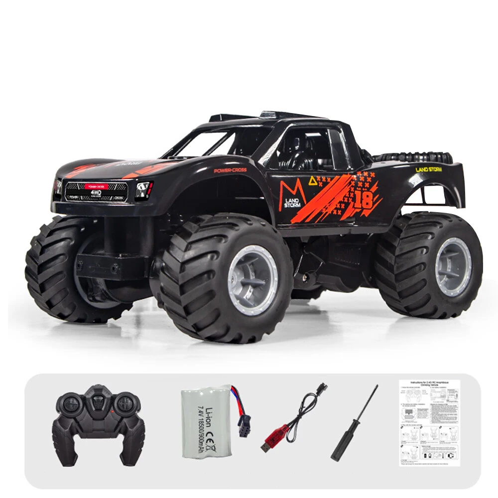 JJRC Q156 1/16 2.4G 4WD RC Car Amphibious Waterproof Off Road Climbing Truck Remote Control Drift Monster Vehicles Models High Speed Kids Toys — view 5