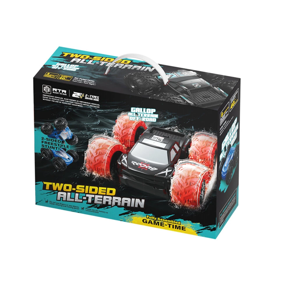JJRC Q242-YW RTR 2.4G RC Car 360° Rotation 180° flips Amphibious Double-Sided Off-Road Stunt Vehicles Models Toys — view 5