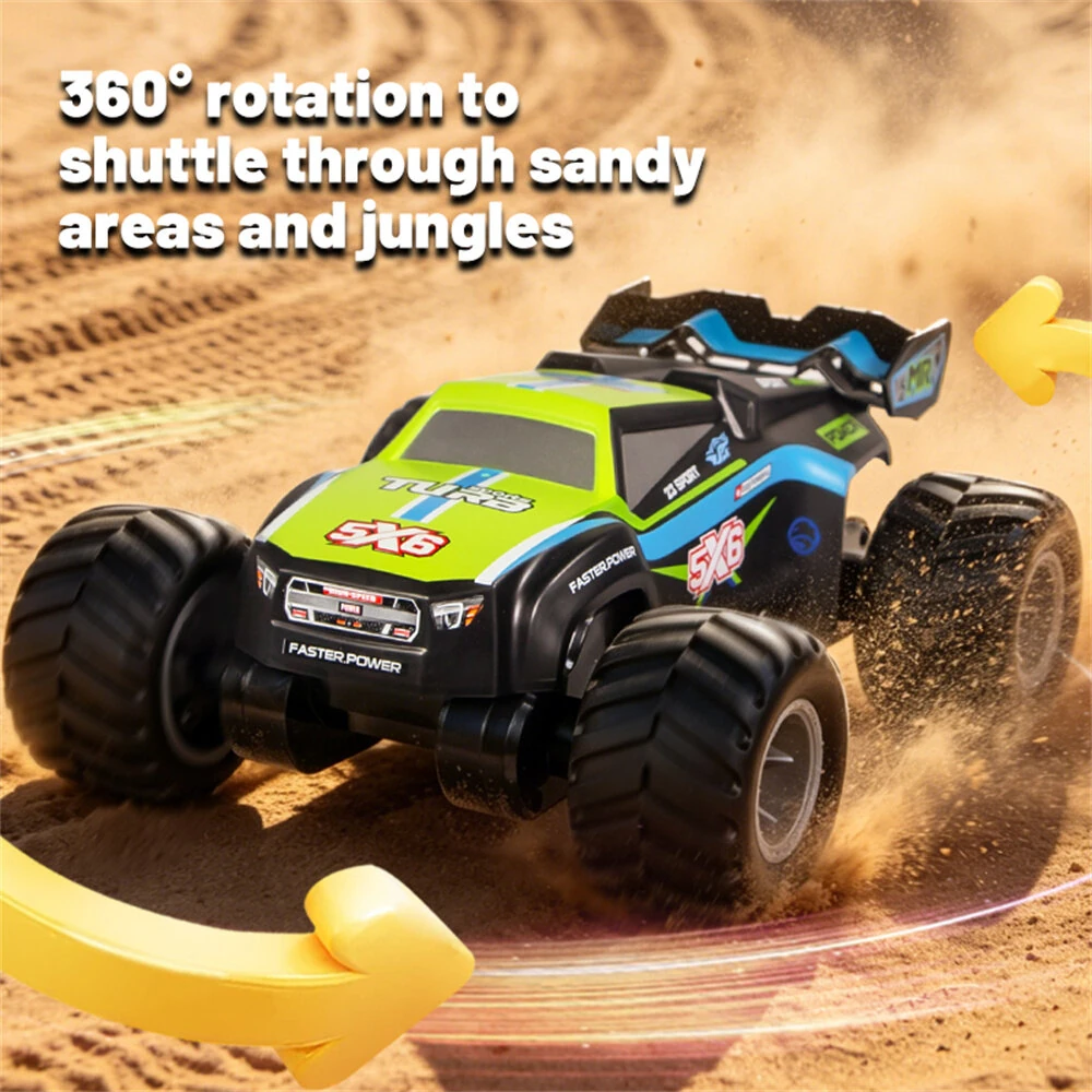 JJRC Q243 RTR 2.4G 4WD RC Car Amphibious Waterproof Off-Road Monster Truck 360° Rotation Remote Control Stunt Vehicles Models Toys — view 3