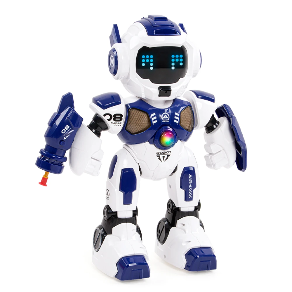 JJRC R35 Max Intelligent Mechwarrior RC Robot LED Lights Touch Sensing with Soft Bullet Launching Function for Children Gift